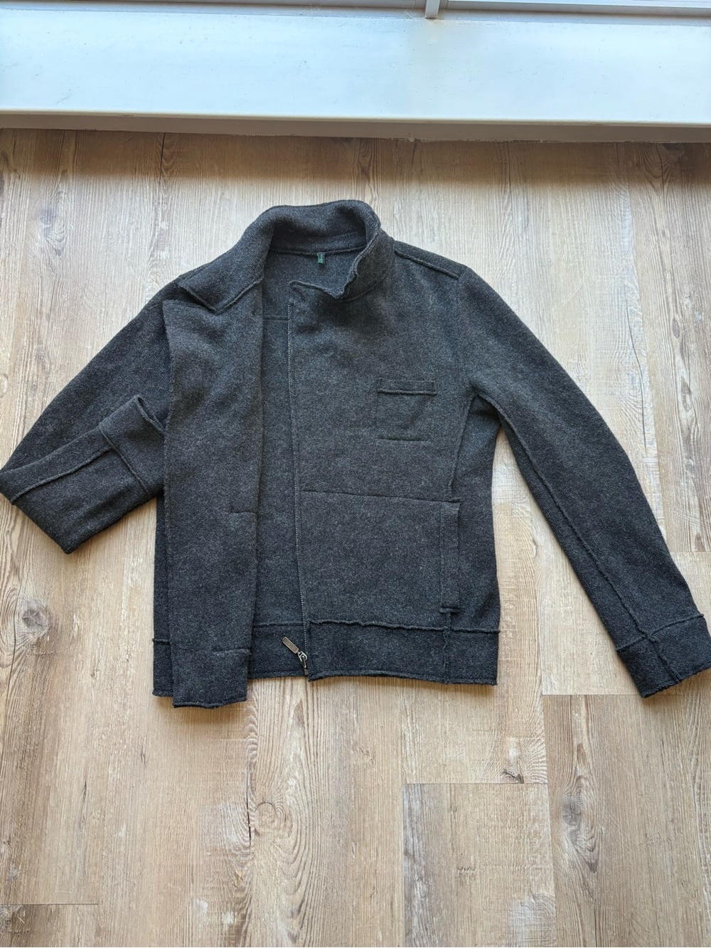 Charcoal Mock Neck Men’s Sweater
